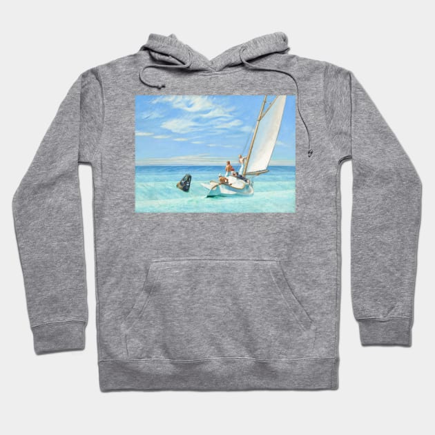 Ground Swell Oil Painting by Edward Hopper Hoodie by podartist